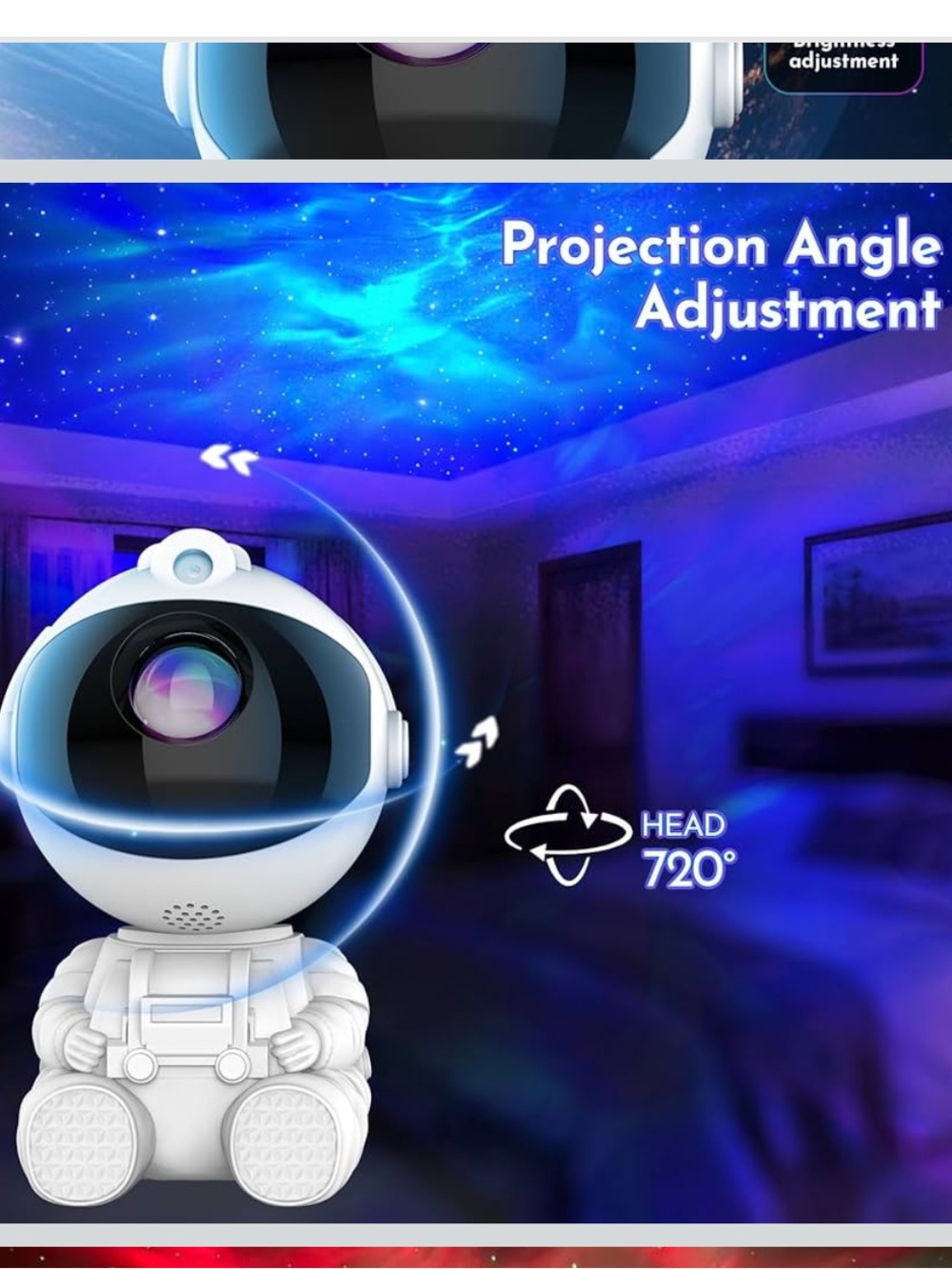 Astronaut Galaxy Projector for Bedroom Decor - Picture 4 of 11